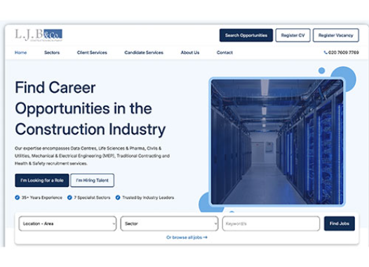LJB Recruitment – Brand-led website, increased engagement and AI led growth